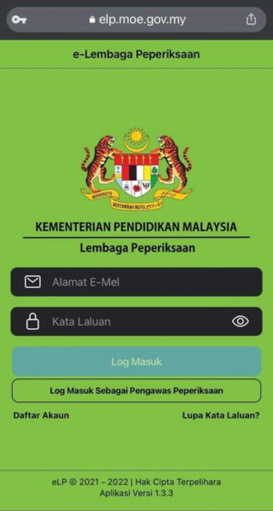 log masuk e perlembagaan